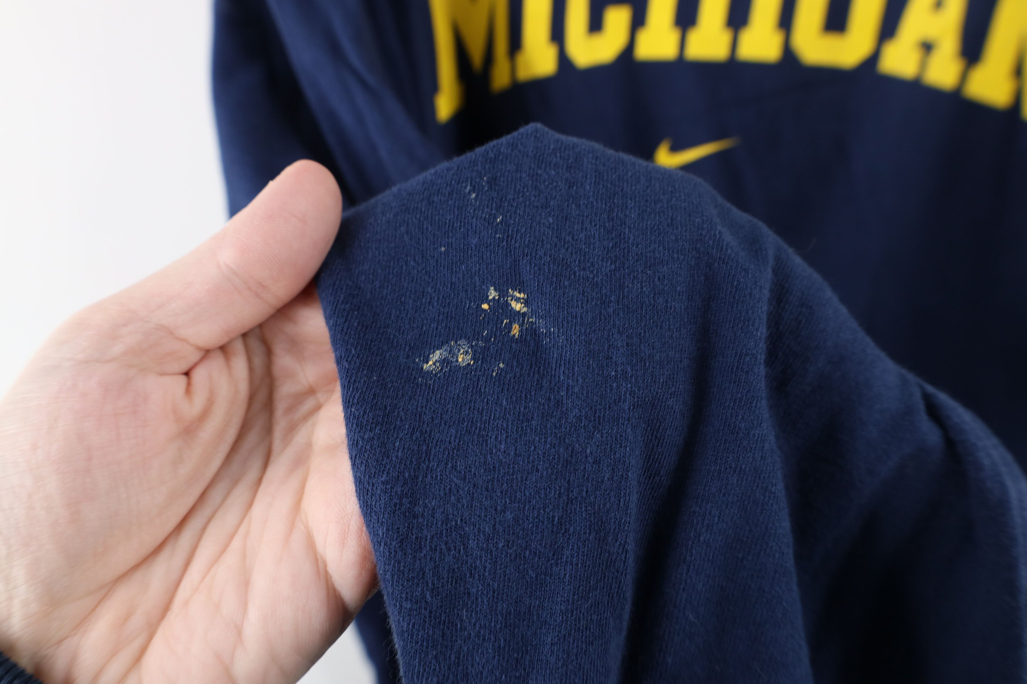 Nike × Vintage Vintage Nike Swoosh University of Michigan T-Shirt Blue Size US XL / EU 56 / 4 - 7 Thumbnail