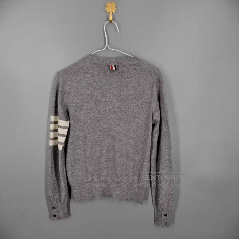 Thom Browne Thom Browne Grey Wool Open-Cardigan Size US XS / EU 42 / 0 - 2 Thumbnail
