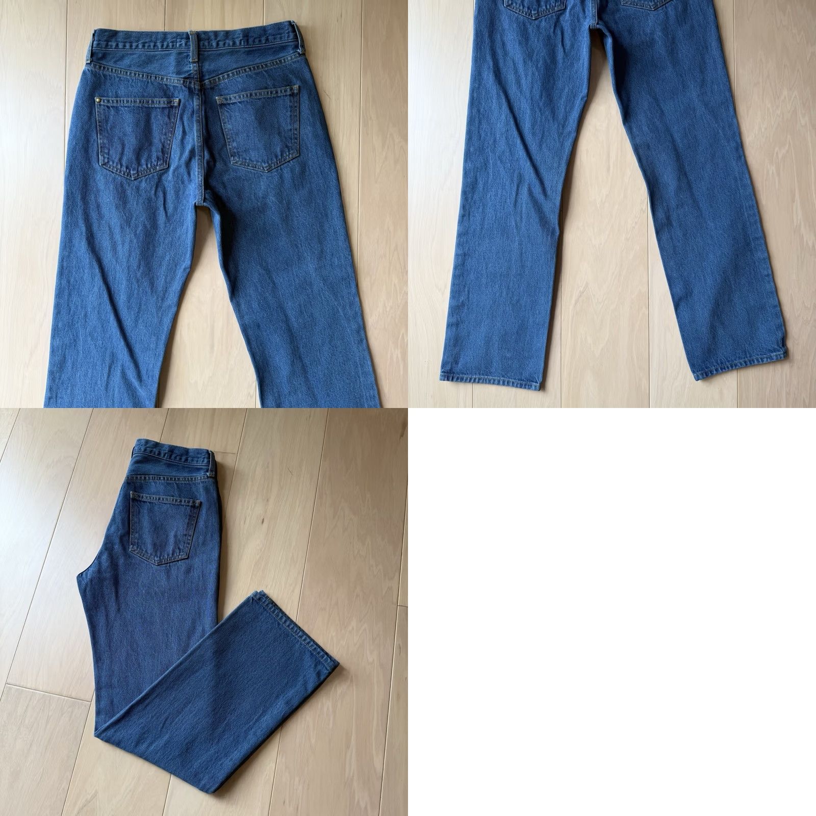 THE GREAT The Great Jeans Women's 29 Blue The Wayne Straight Glam Boho Party New York Jeans Regular 29 Blue Satin? Size 29" - 8 Thumbnail