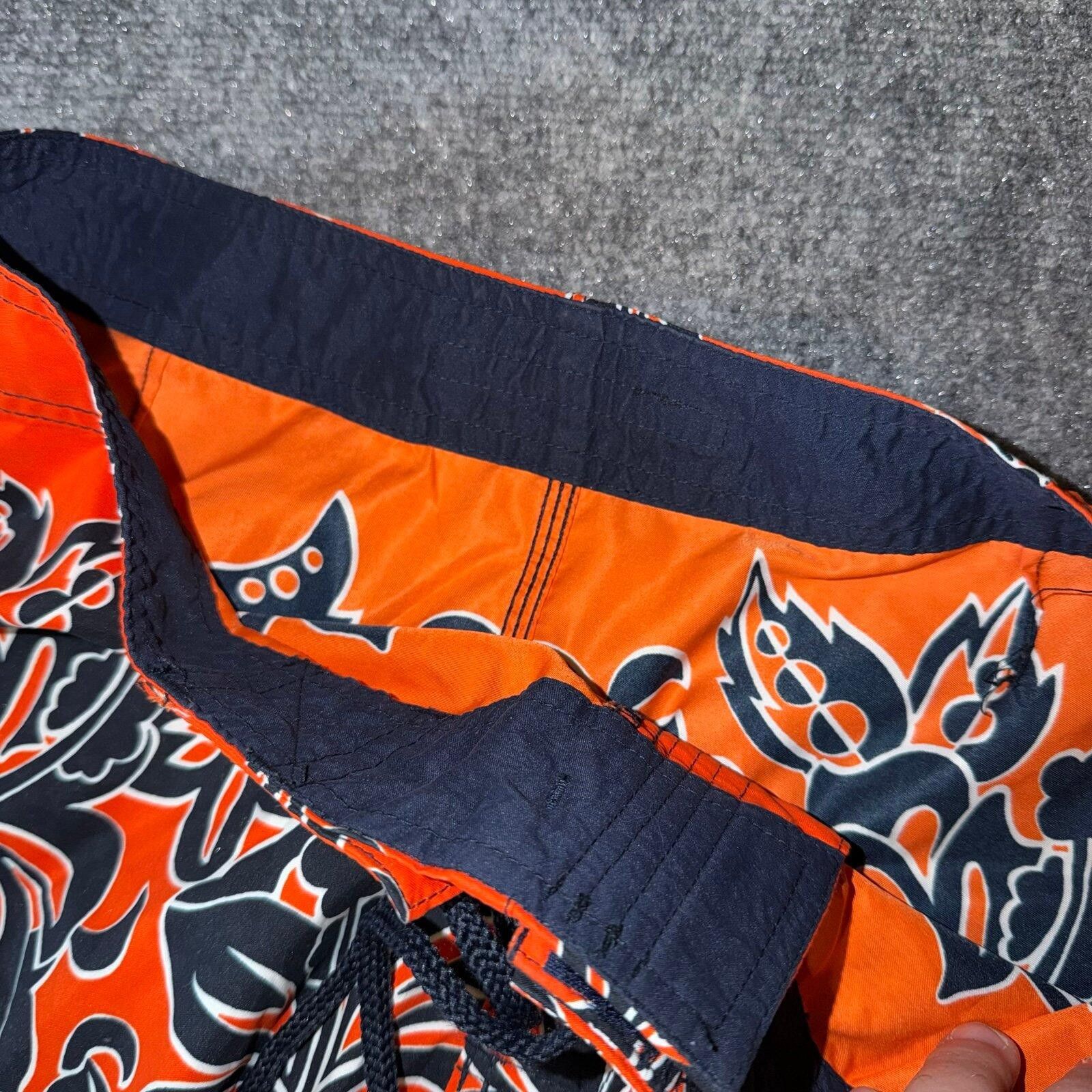 O'Neill O’Neill Orange Floral Surf Board Shorts Mens MD Vtg y2k Size US 32 / EU 48 - 4 Thumbnail