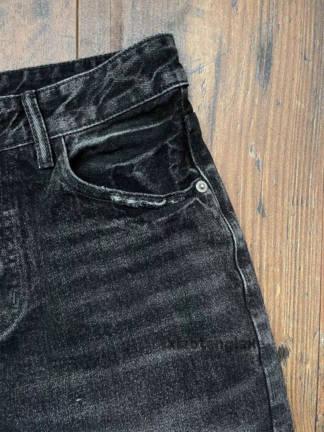 Jean xz vintage distressed faded loose punk grunge jeans Size US 30 / EU 46 - 4 Thumbnail