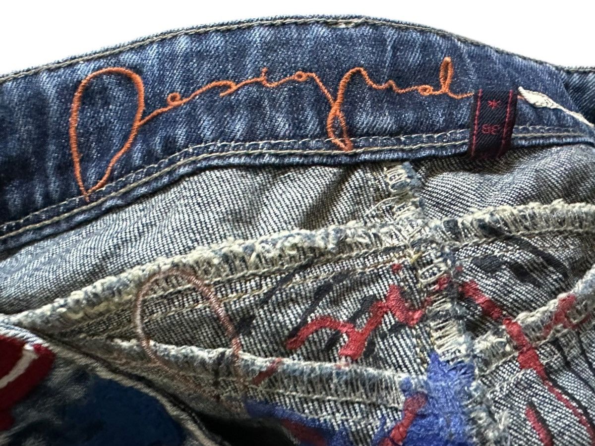 Desigual Vintage Desigual Curve Leg Acid Wash Slim Fit Denim Size US 29 - 7 Thumbnail