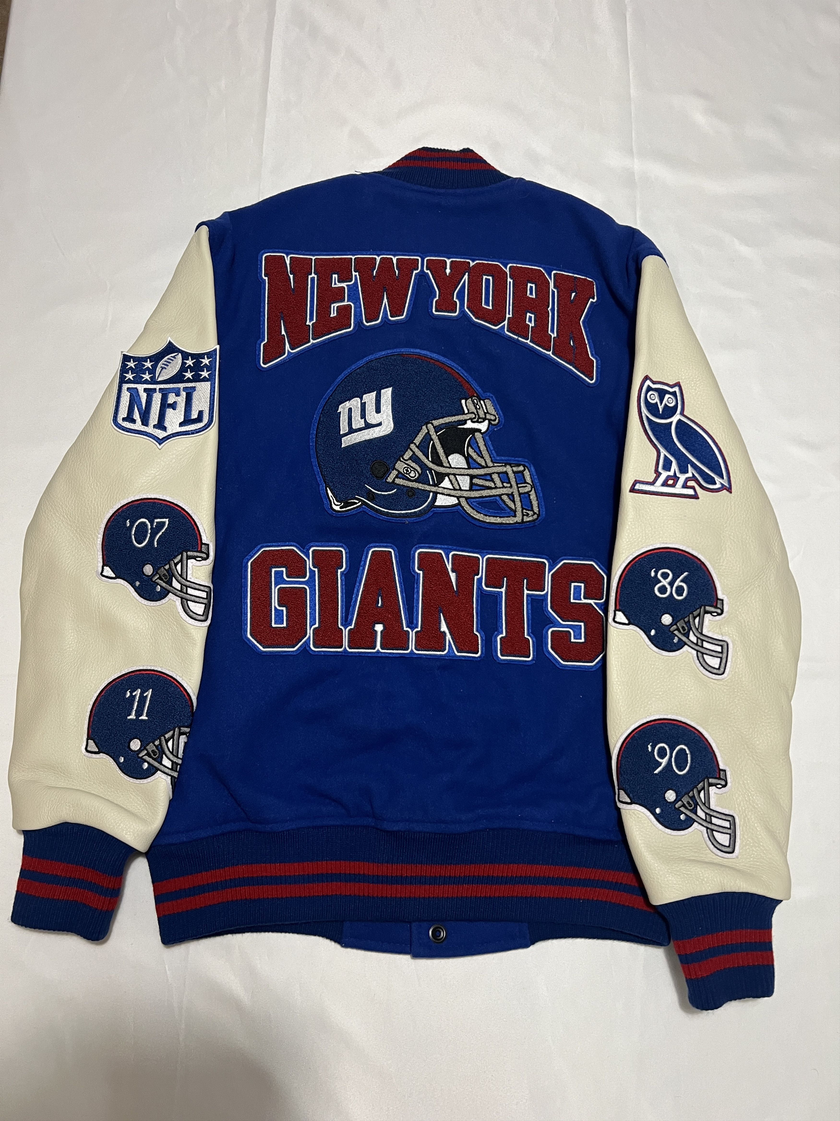 Drake OVO x NFL NEW YORK GIANTS OG VARSITY JACKET Size US S / EU 44-46 / 1 - 11 Thumbnail