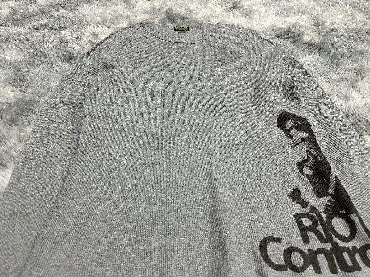 Hysteric Glamour Sick Y2K Obsession Riot Control Waffle Long Sleeve Shirt Size US XL / EU 56 / 4 - 3 Thumbnail