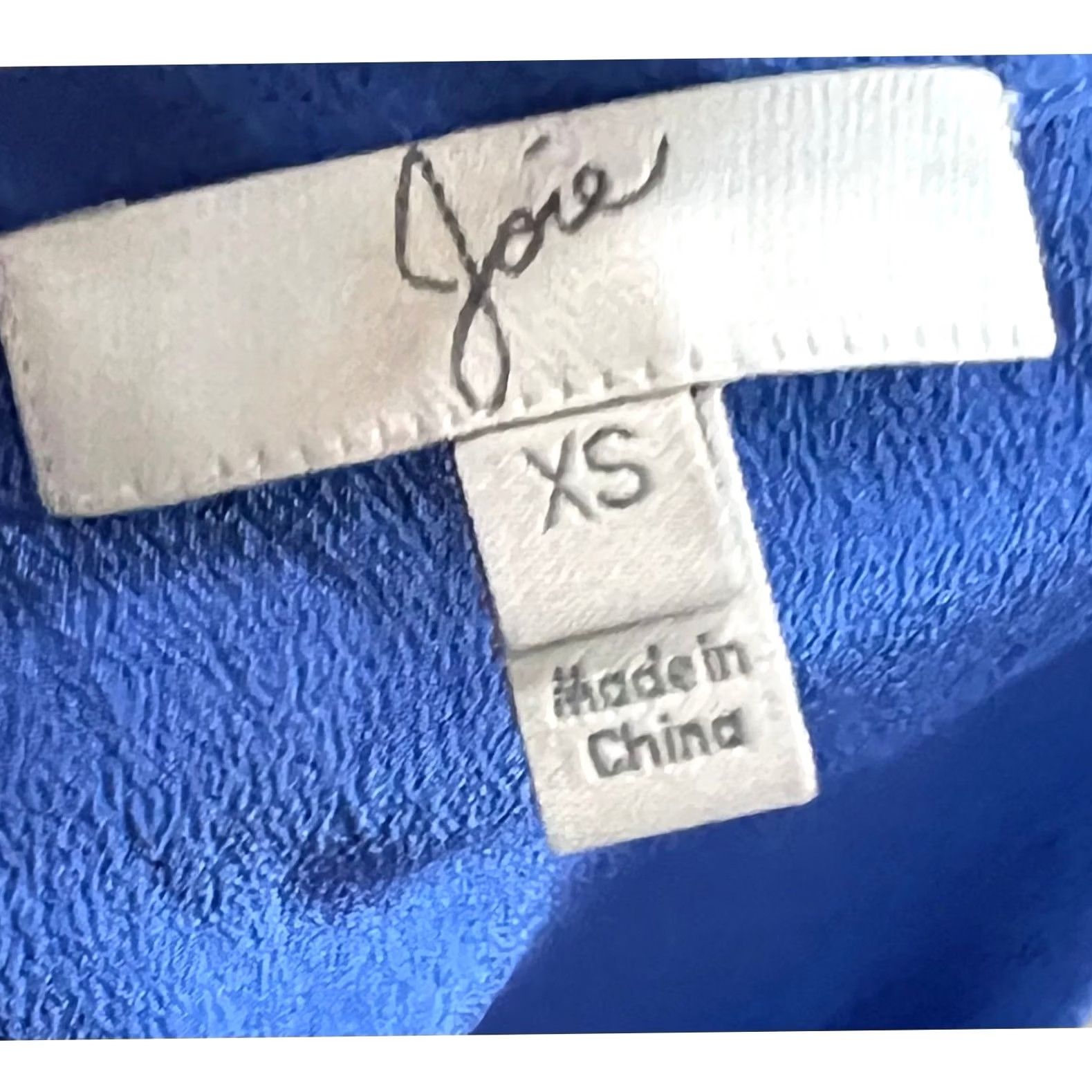 Joie Joie Women’s Silk Tank Top Sleeveless Button Front Blue Pockets Racerback XS Holiday/Party/Casual Summer Casual Womens XS Silk Tank Top Blue Size XS / US 0-2 / IT 36-38 - 6 Thumbnail