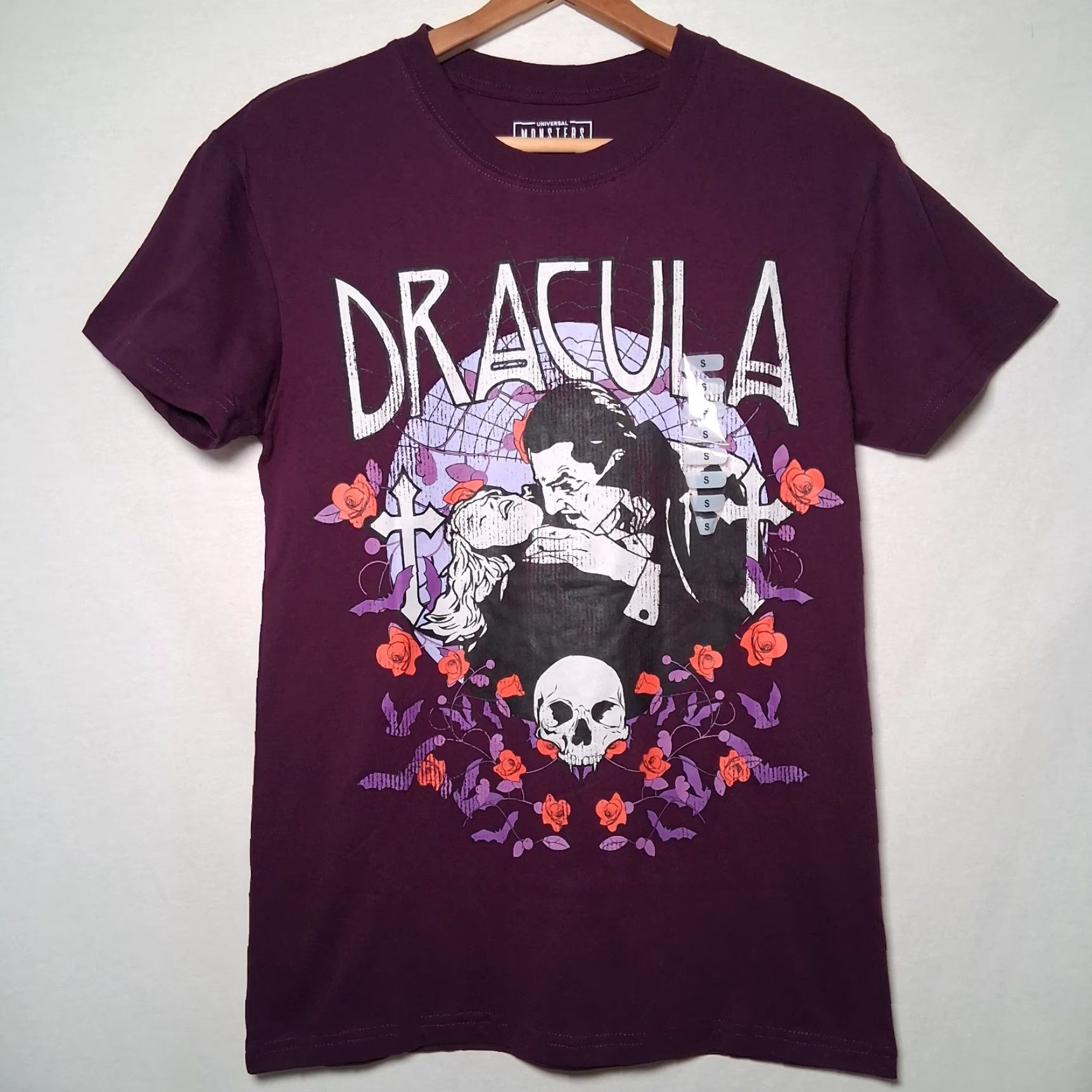Vintage Universal Studios Monsters Dracula Shirt Women Small Purple Graphic Horror NEW Movie Monster Film Womens Size S / US 4 / IT 40 - 2 Thumbnail