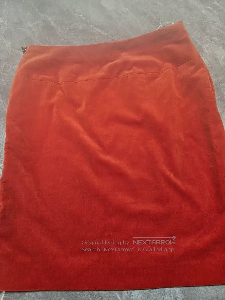 Hermes Hermes Side-zip skirt, orange Size 24" / US 00 / IT 34 - 6 Thumbnail