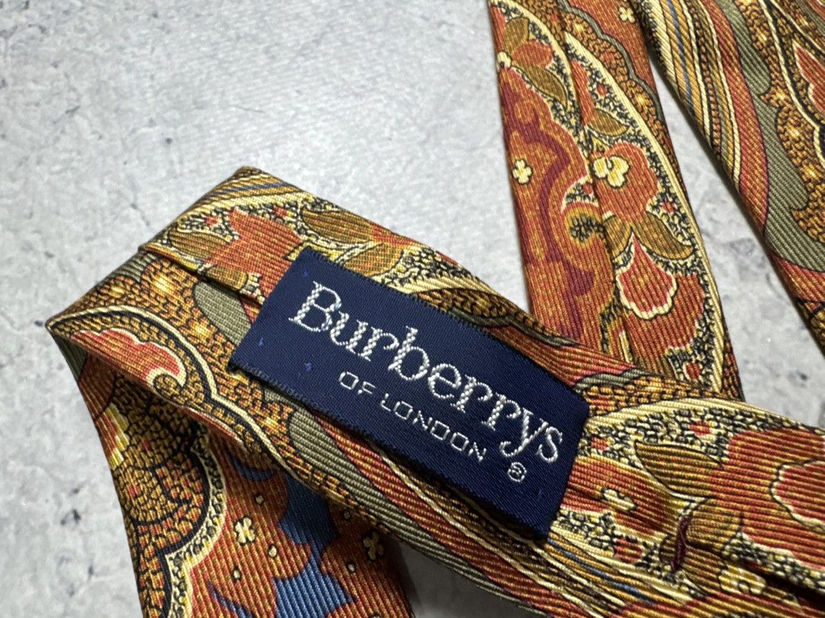 Burberry Burberrys Vintage Luxury Silk Tie Size ONE SIZE - 3 Thumbnail