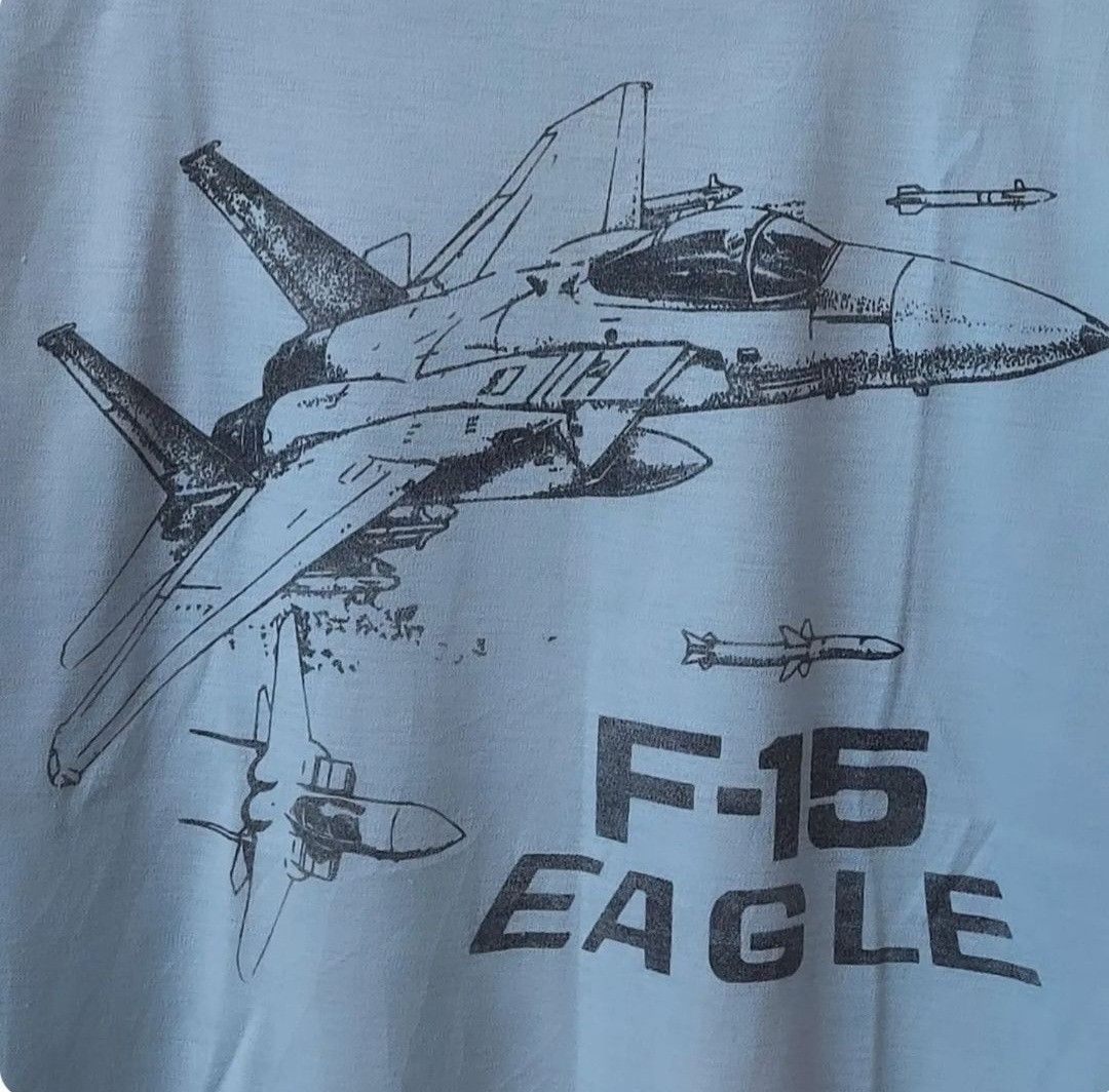 Vintage Vtg 90s F-15 Eagle Yokota AB Friendahip Festival Size US S / EU 44-46 / 1 - 5 Thumbnail