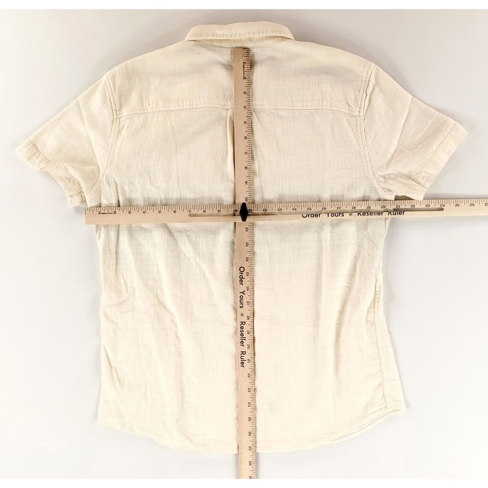 Marine Layer Marine Layer Shirt Button Up Lightweight Cotton Cream White Mens M White Cotton Button Up Shirt Mens M Size US M / EU 48-50 / 2 - 6 Thumbnail