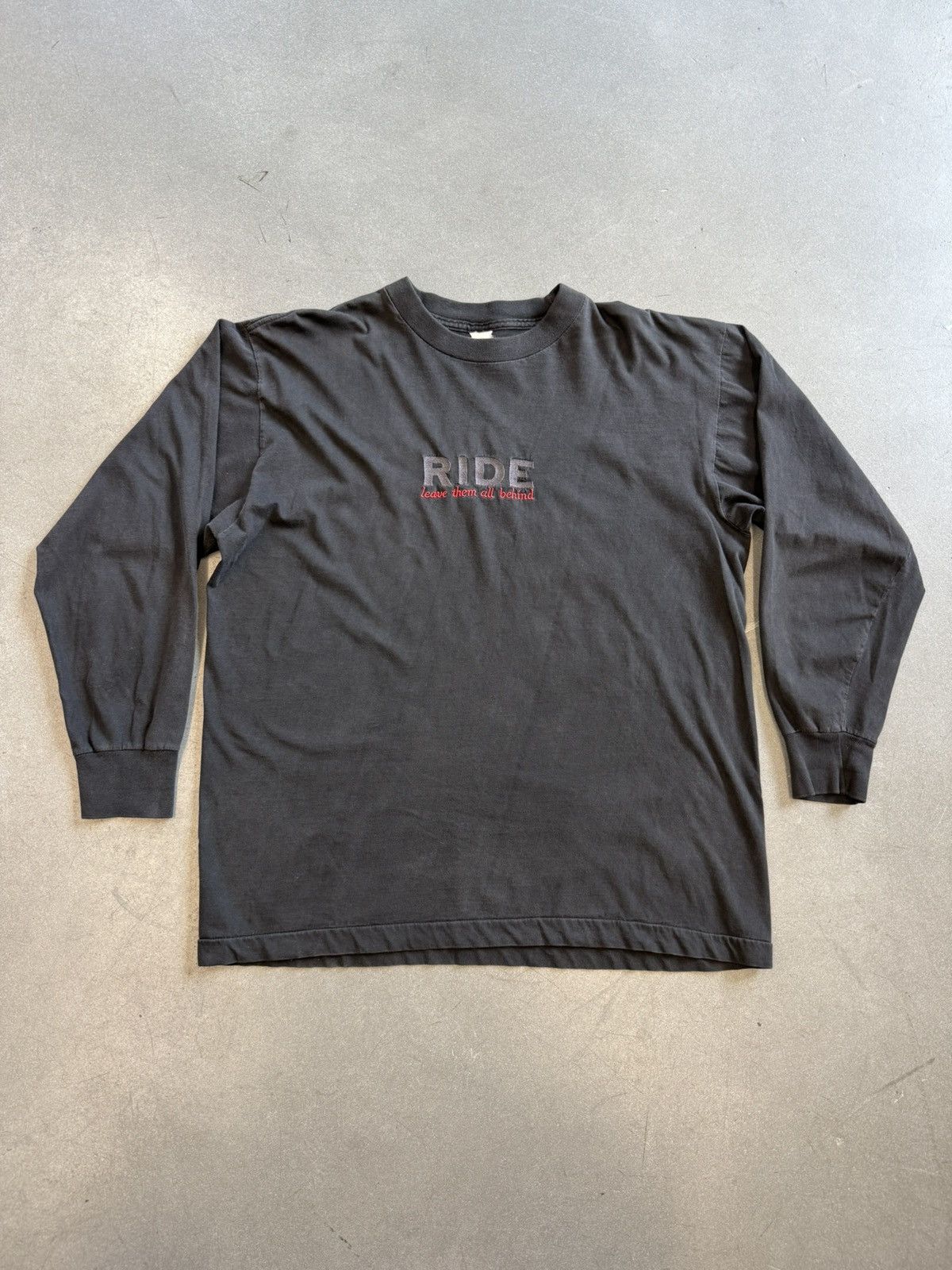 Vintage 1992 Vintage Ride Leave Them All Behind Long Sleeve Tee Size US XL / EU 56 / 4 - 1 Thumbnail