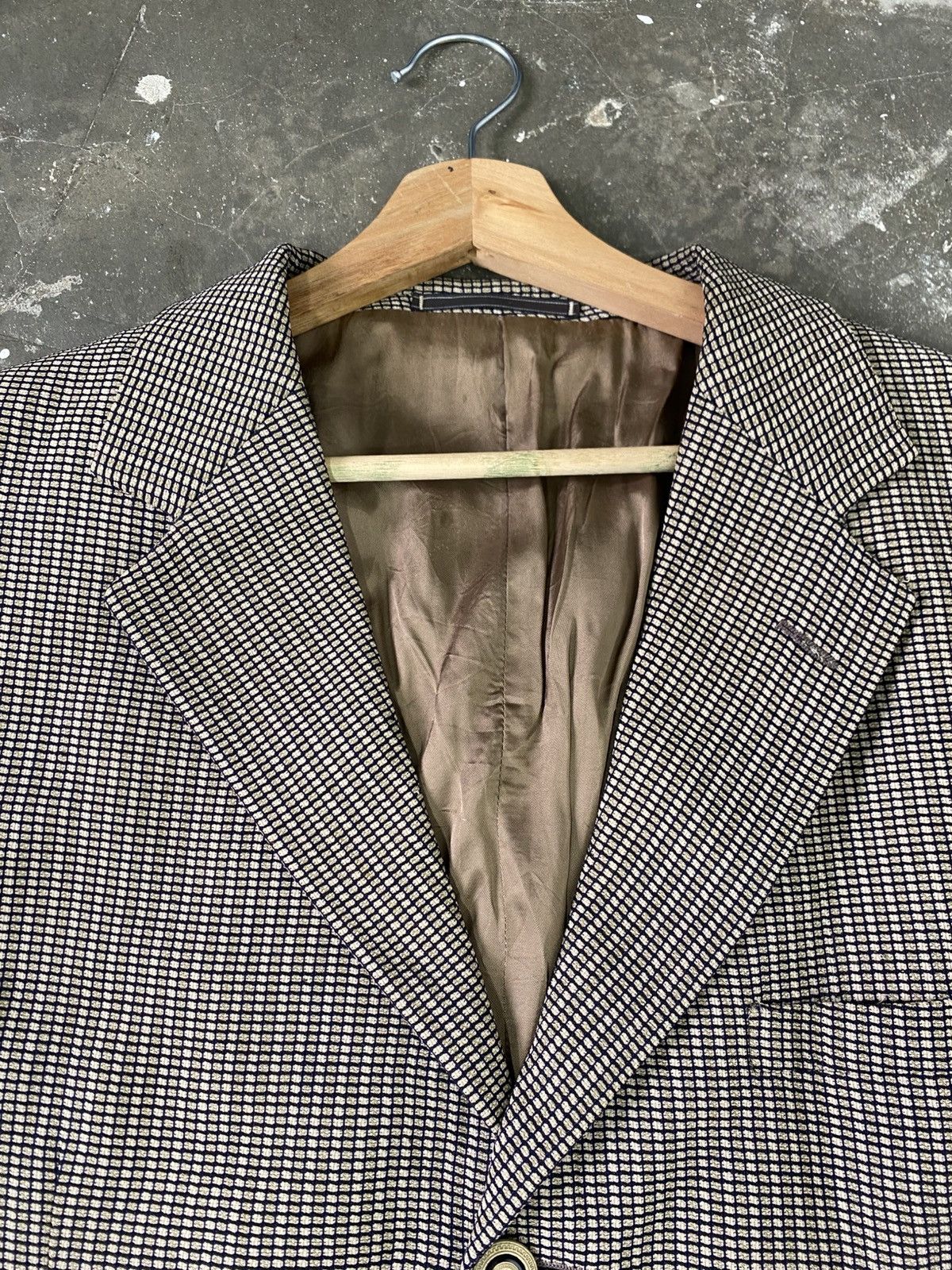 Versace Rare Vintage 90s Versace Classic V2 Checkered Blazer Size US M / EU 48-50 / 2 - 8 Thumbnail