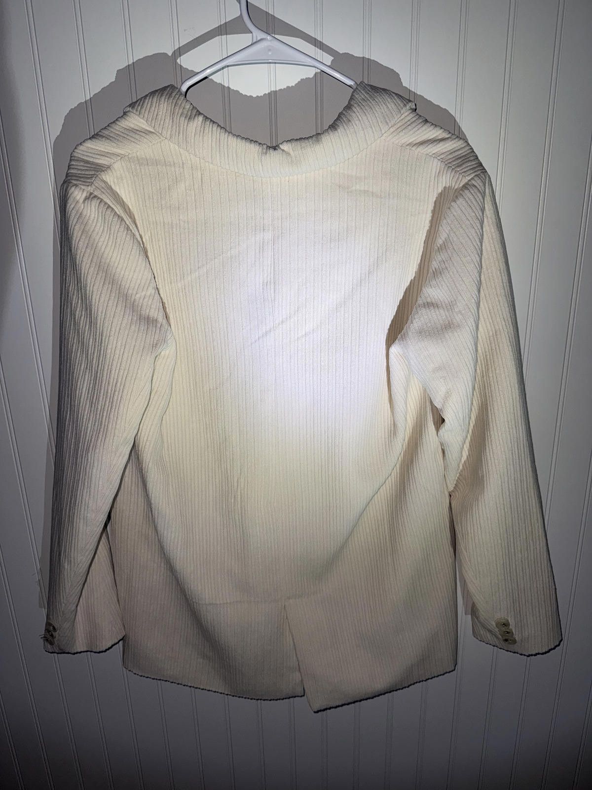 Other And Now This Brand New Cream Corduroy Blazer Size Small Size S / US 4 / IT 40 - 3 Thumbnail