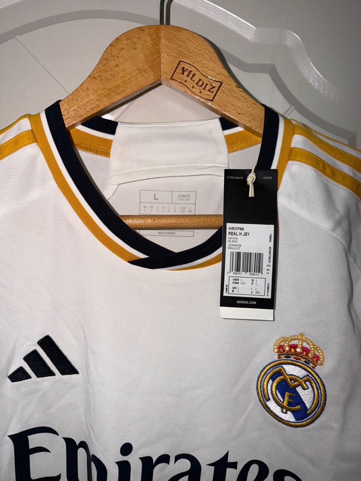 Adidas REAL MADRID 2023-24 HOME JERSEY - Bellingham #5 Size US L / EU 52-54 / 3 - 4 Thumbnail