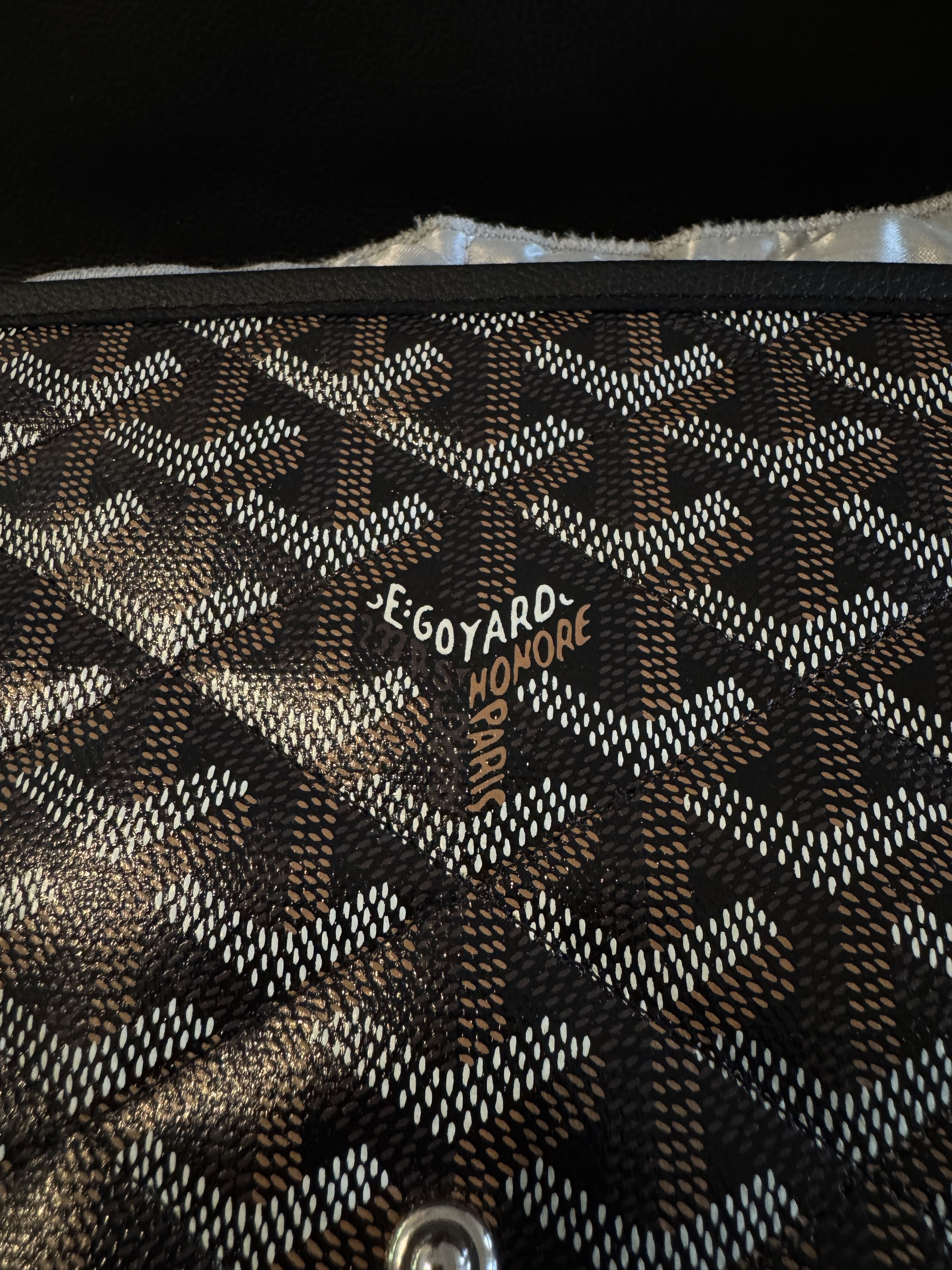 Goyard Goyard Alexandre III Bag Black Goyardine Size ONE SIZE - 14 Thumbnail