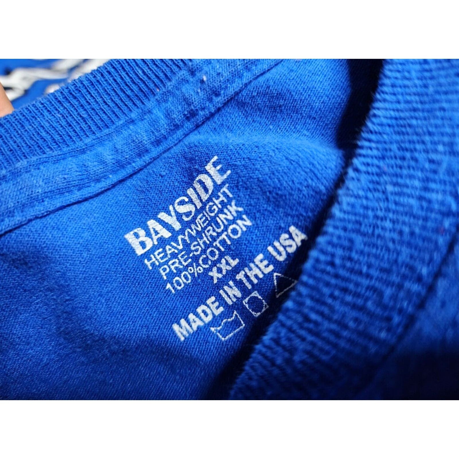 Doublet VINTAGE Bayside Graphic T-Shirt Mens 2XL Blue Ironworkers Union Local 709 Double-Sided USA Size US XXL / EU 58 / 5 - 5 Thumbnail