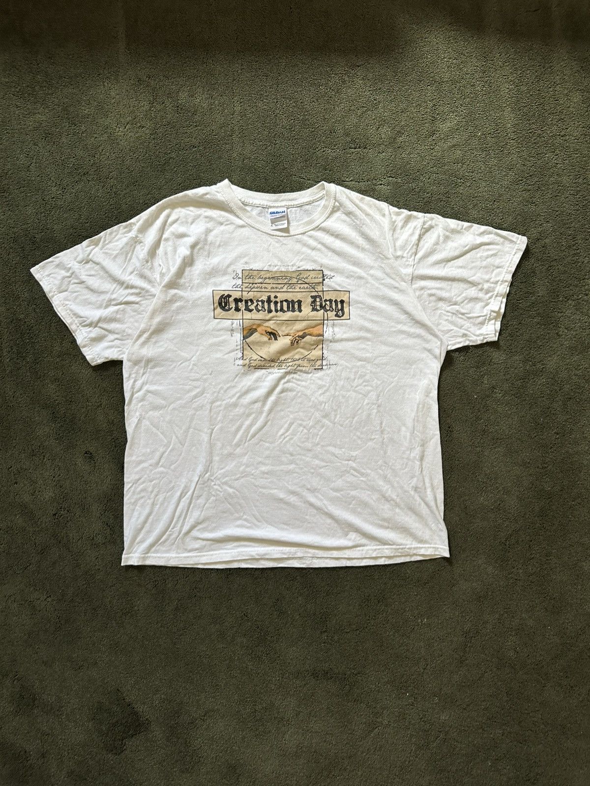 Gildan Creation Day Jesus T-Shirt Size US XL / EU 56 / 4 - 1 Thumbnail