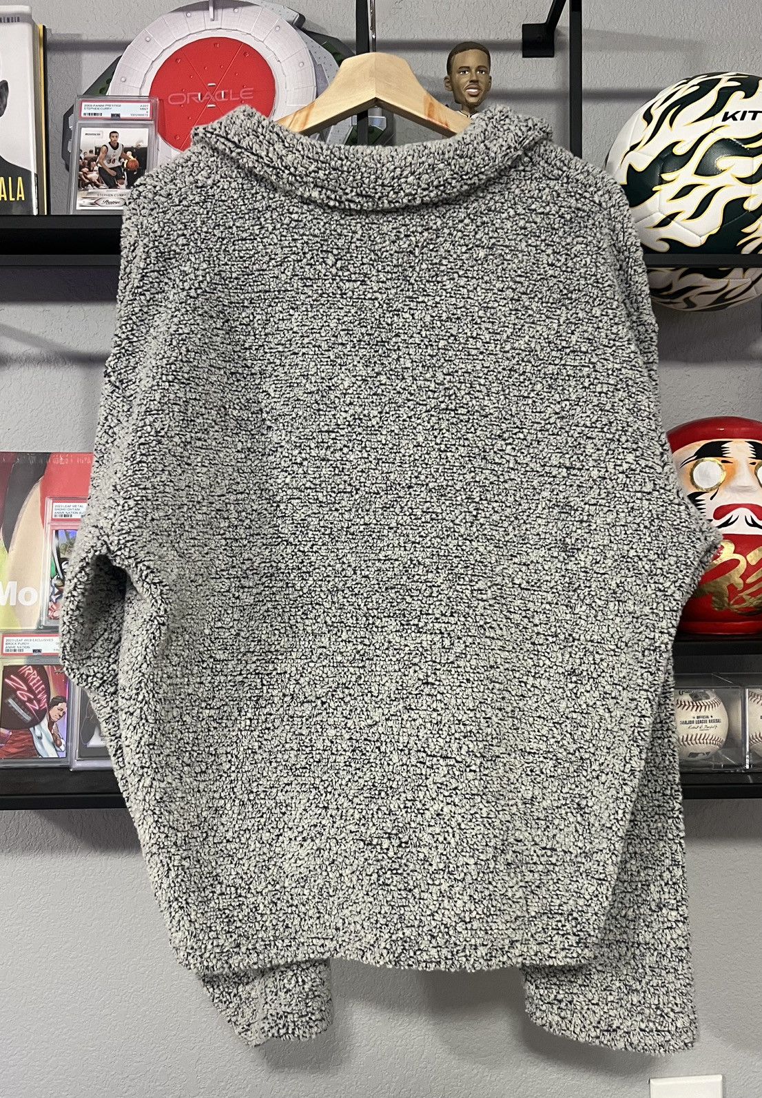 Stussy Stussy Wool Blend Sherpa Pullover Cloud Grey M Size US M / EU 48-50 / 2 - 2 Thumbnail