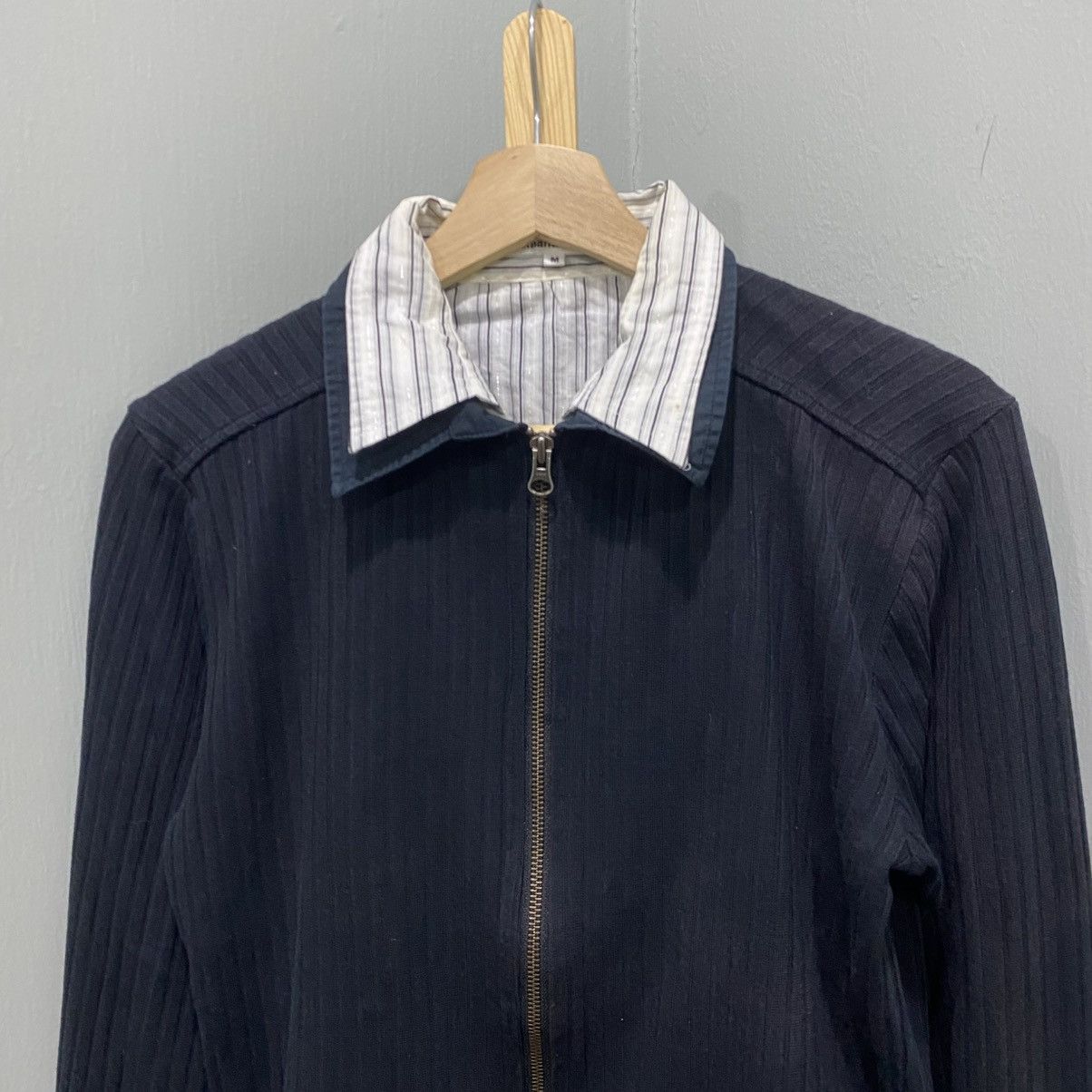 semanticdesign Semantic Design Hybrid Knit Zip Up Jacket Ribbed Pleated Size US S / EU 44-46 / 1 - 3 Thumbnail