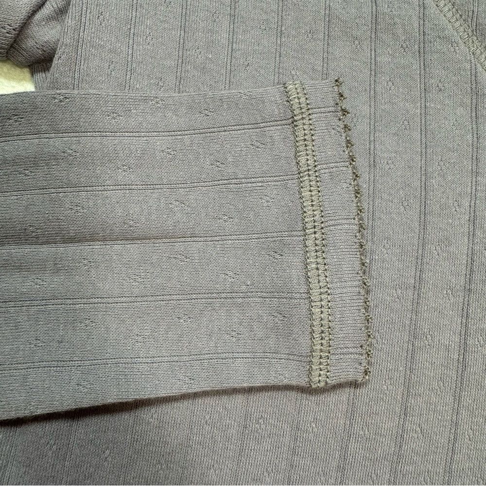 Free People New Free People Coffee Chat Long-Sleeve Lilac Top Size L Size L / US 10 / IT 46 - 9 Thumbnail