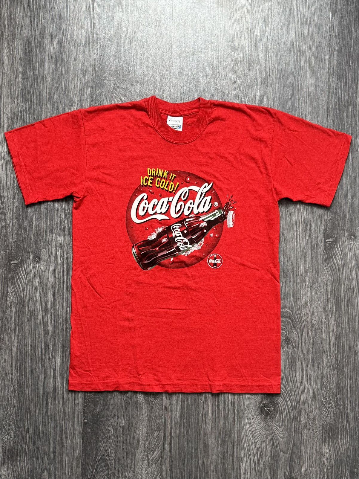 Coca Cola × Vintage 90s Vintage Red Coca Cola T-shirt Size US M / EU 48-50 / 2 - 1 Thumbnail