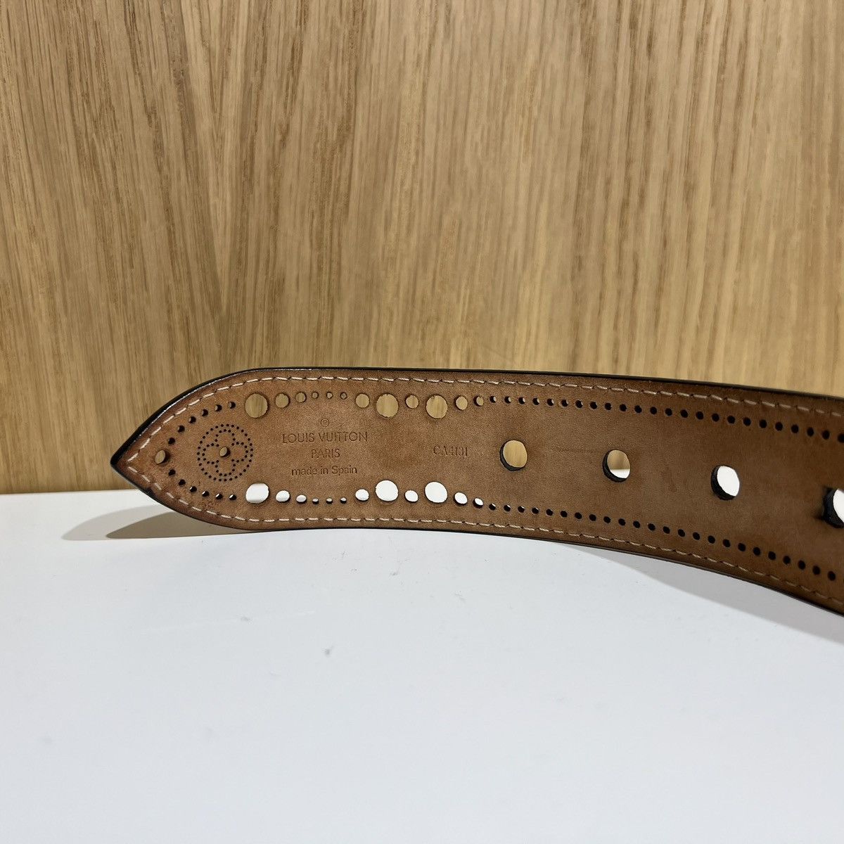 Louis Vuitton Louis Vuitton Perforated Nomad Phoenix Belt M9679 Size 34 - 4 Thumbnail
