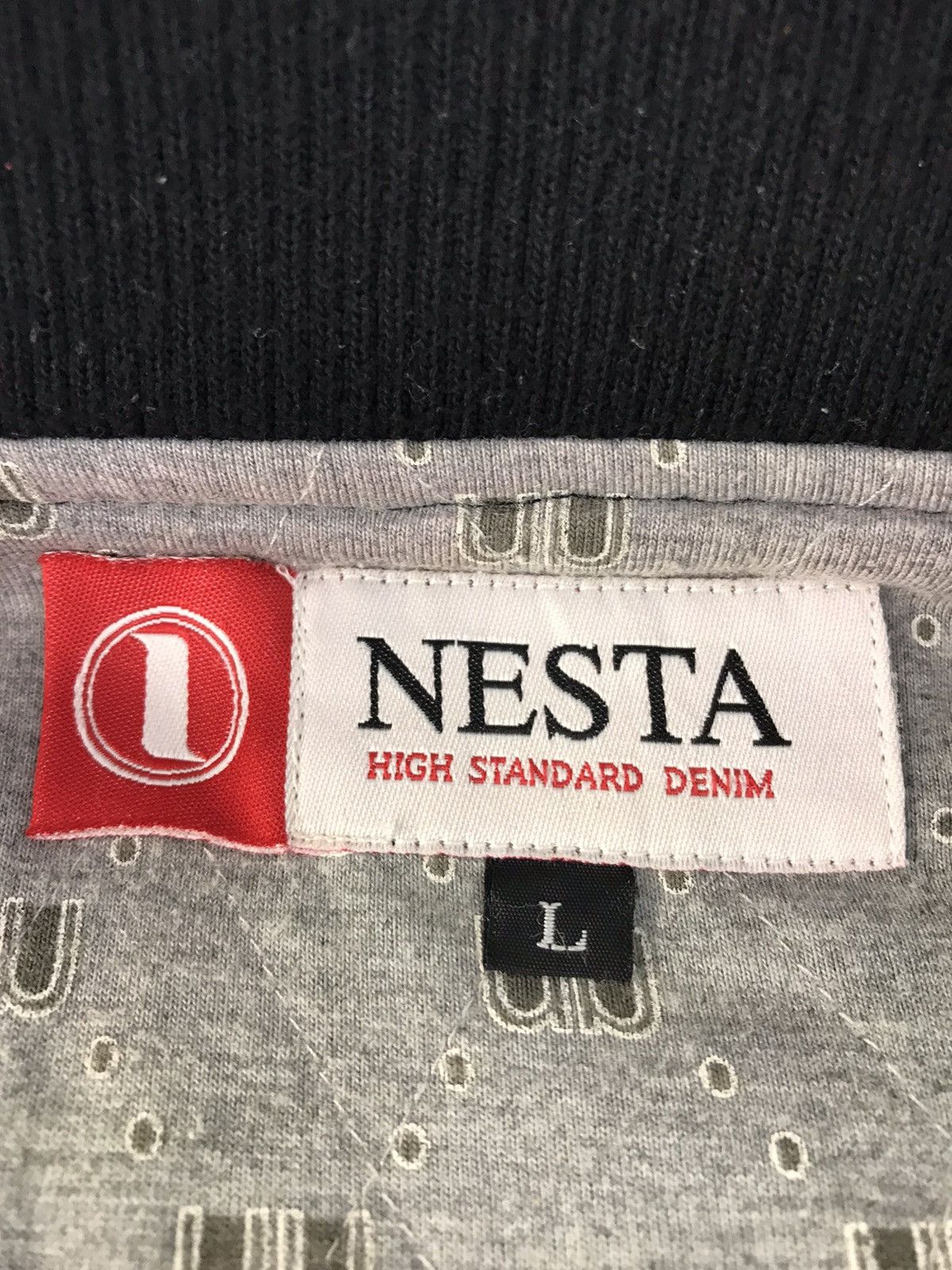 Japanese Brand × Vintage Vintage Nesta Brand Varsity Jacket Big Logo (N) Snap Button Size US XL / EU 56 / 4 - 11 Thumbnail