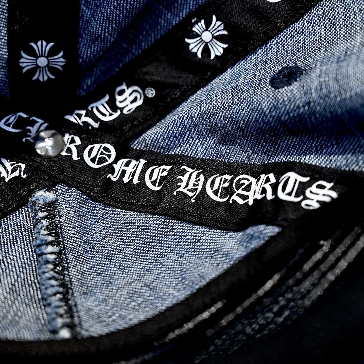 Chrome Hearts CHROME HEARTS SLOUCHY 5 PANEL CAP DENIM Size ONE SIZE - 8 Thumbnail
