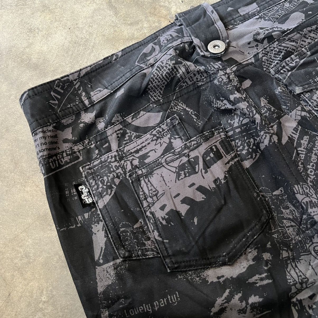 If Six Was Nine 2000’s BA-TSU Vkei Style Bottom Lace Printed Pants Size US 31 - 4 Thumbnail