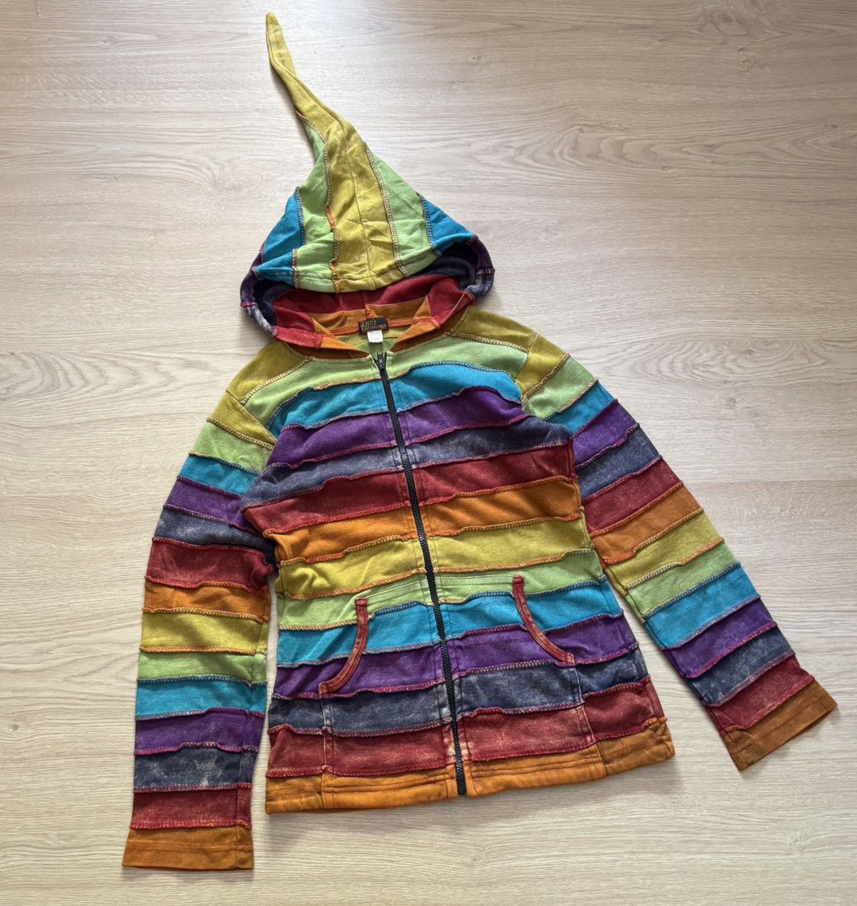 Handmade Vintage Little Kathmandu y2k Full Zip Hand Made Nepal Hoodie Size M / US 6-8 / IT 42-44 - 1 Thumbnail