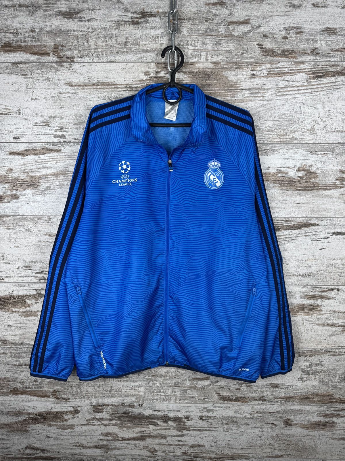 Adidas Mens Vintage Adidas Real Madrid track jacket olympic jersey Size US L / EU 52-54 / 3 - 2 Thumbnail
