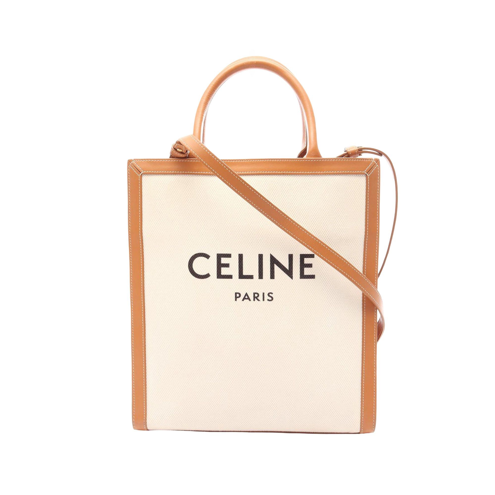 Celine Canvas Vertical Cabas Satchel Size ONE SIZE - 1 Thumbnail