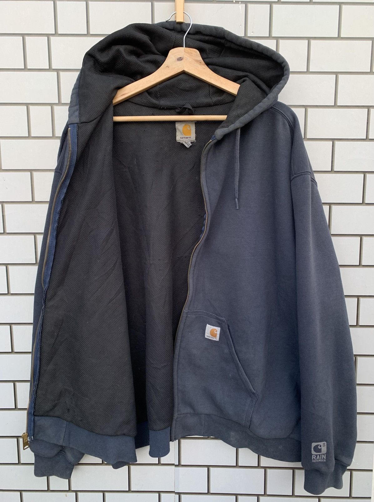 Carhartt Vintage Carhartt Hoodie Oversized Jacket Size US XXL / EU 58 / 5 - 2 Thumbnail
