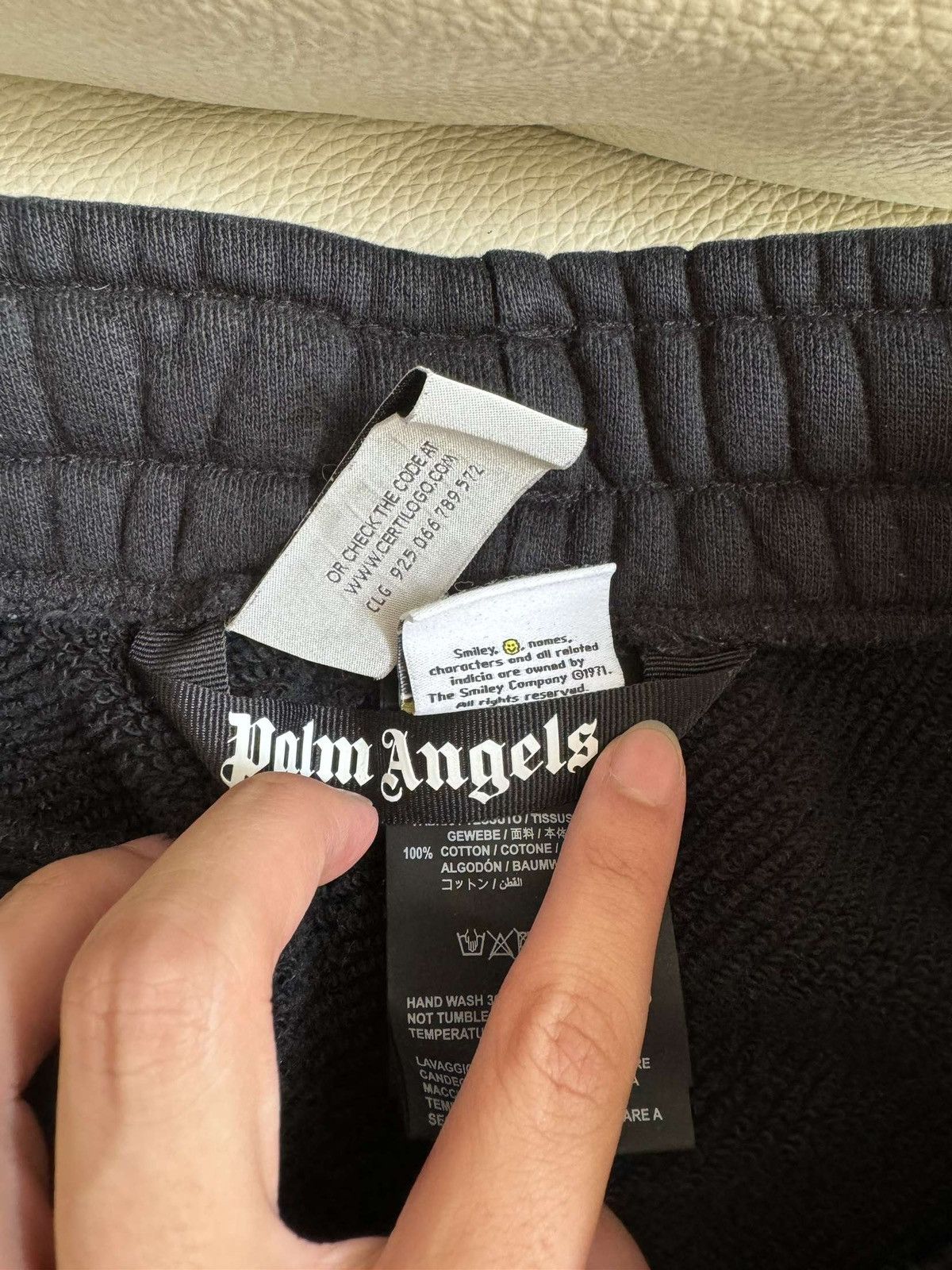 Palm Angels Palm Angles Burning Head Smiley Shorts Size US 32 / EU 48 - 4 Thumbnail
