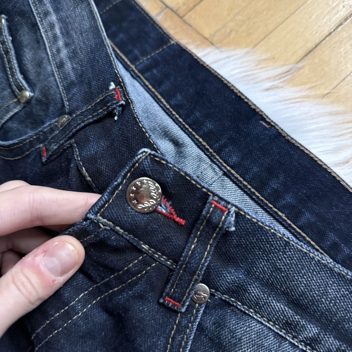 Dirk Bikkembergs 📌 Vintage Y2K Dirk Bikkembergs Baggy Soccer Washed Jeans Size US 33 - 7 Thumbnail