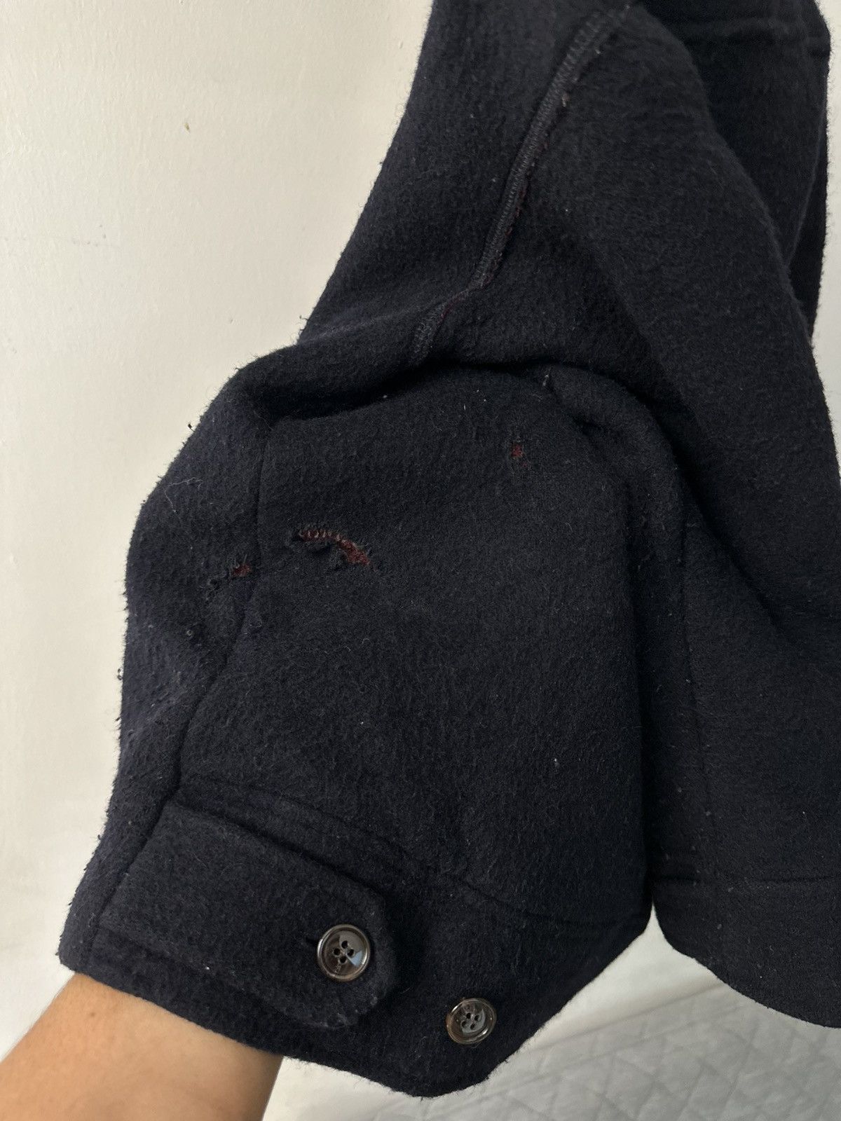 CABANE de ZUCCa × Issey Miyake AW21 Zucca Double Collar Zipper Wool Jacket Size US M / EU 48-50 / 2 - 14 Thumbnail