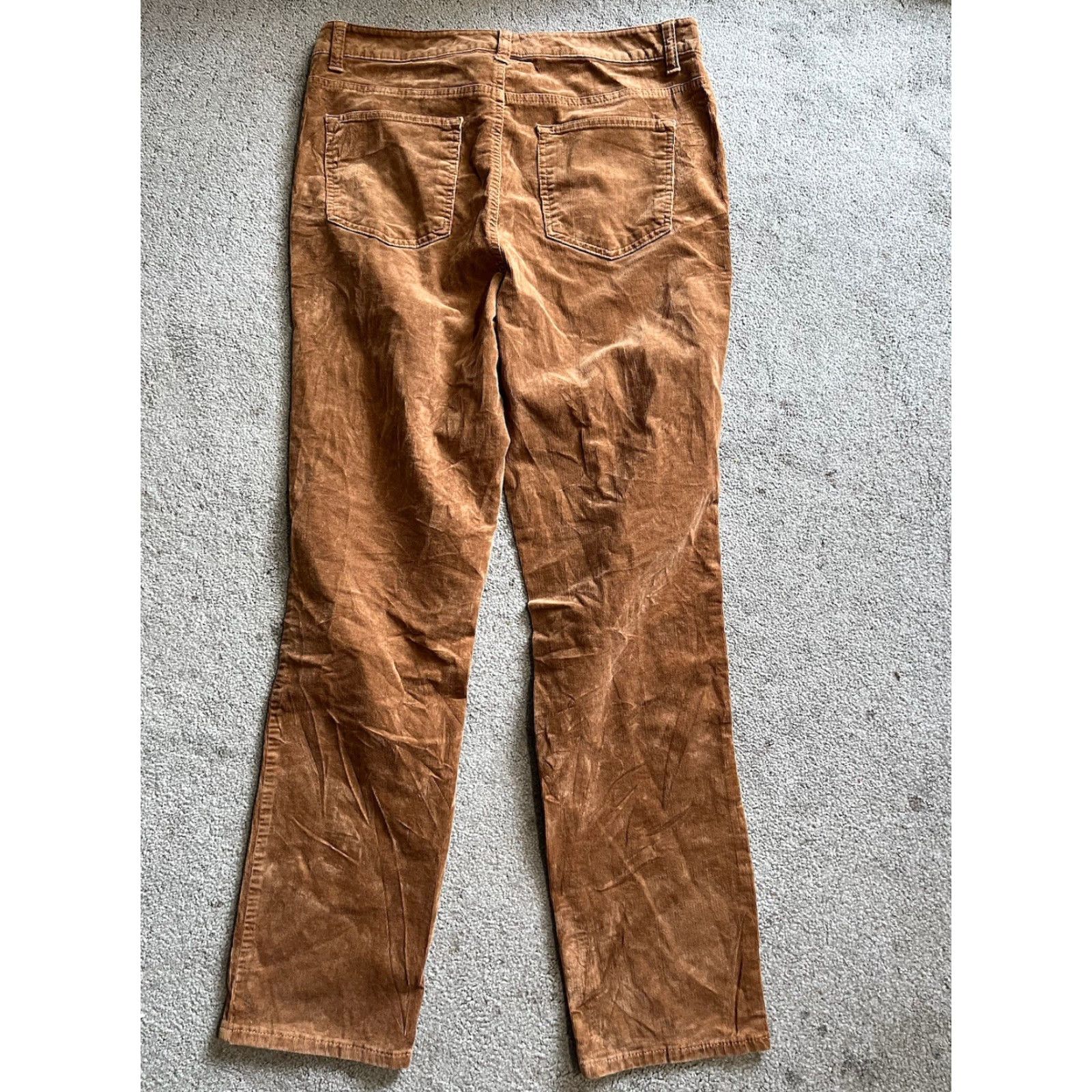 Talbots Talbots Pants Corduroy Straight Chino Regular Brown 10 Women’s Casual Vintage No Size ONE SIZE - 3 Thumbnail