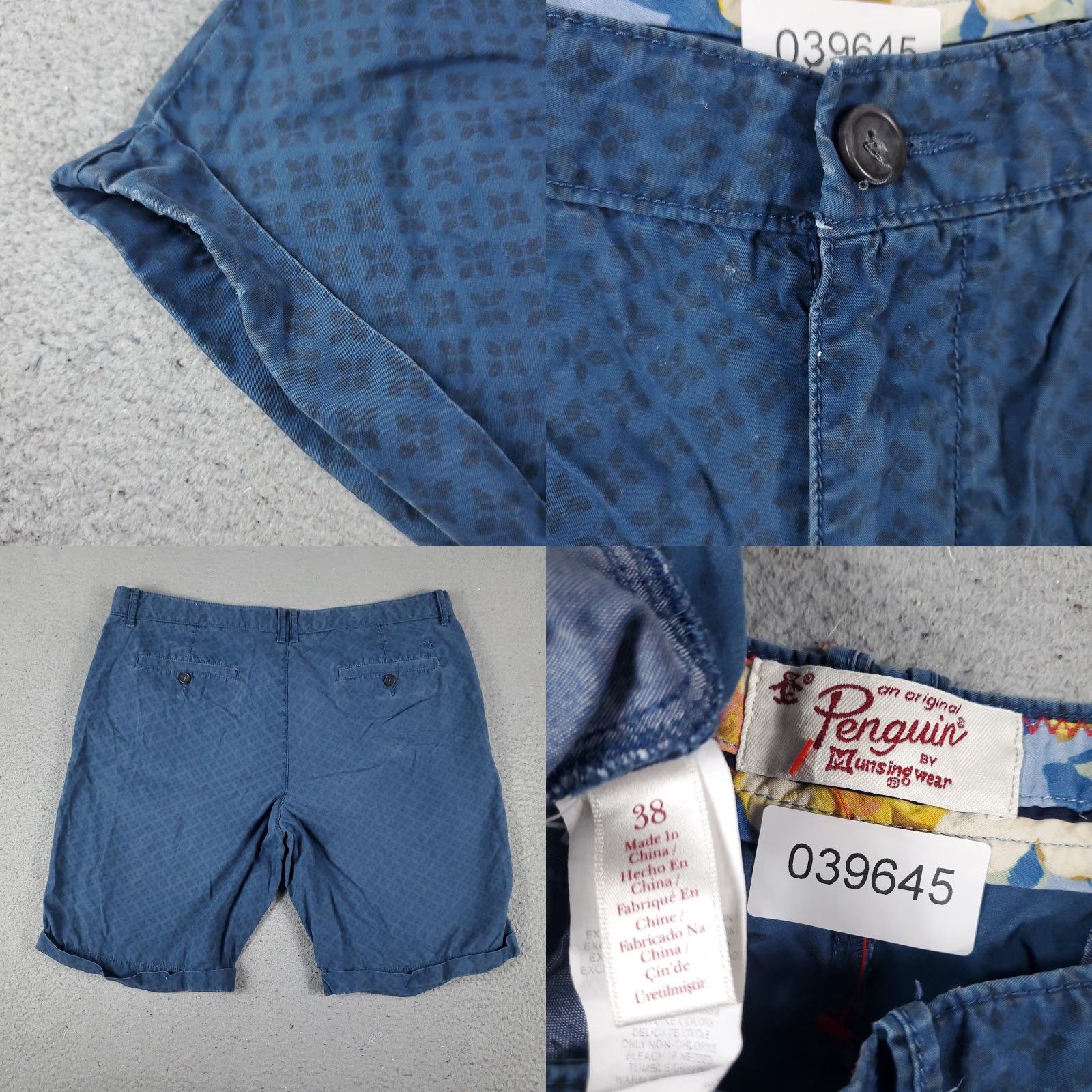 Vintage VINTAGE Munsingwear Shorts Mens Size 38 Blue Casual Flat Front Chino Dress Pants Size US 38 / EU 54 - 8 Thumbnail