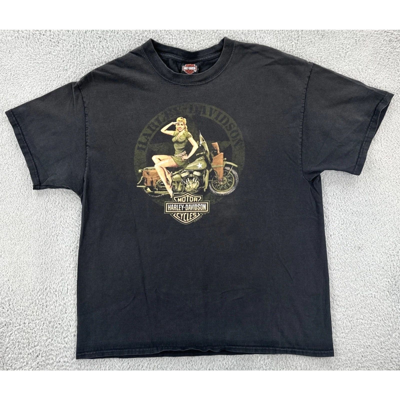 Harley Davidson VINTAGE Harley-Davidson Men’s XL Black Biker T-Shirt Las Vegas HD EUC Size US XL / EU 56 / 4 - 2 Thumbnail