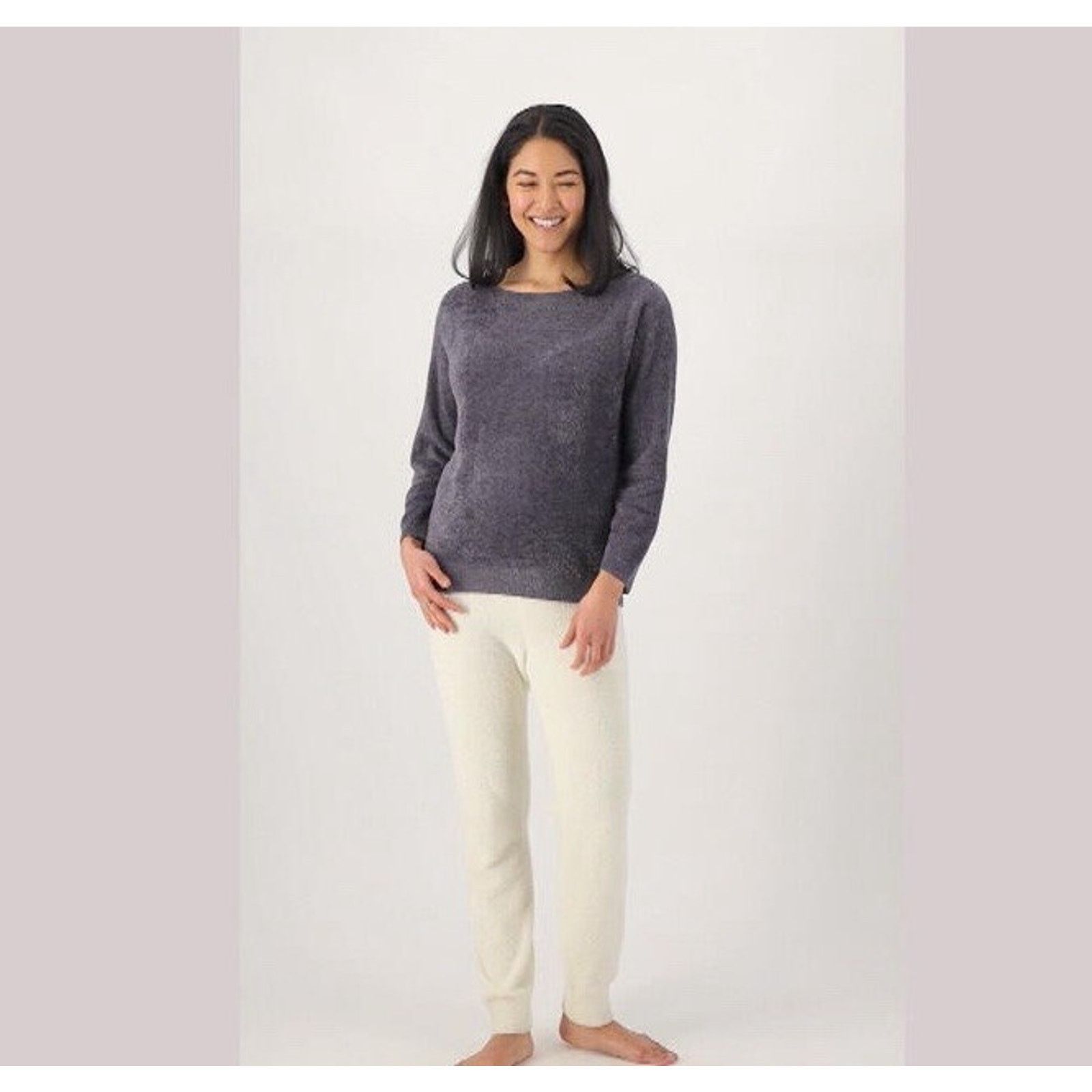 & Other Stories Barefoot Dreams CozyChic Pullover Carbon Large A522999 Size L / US 10 / IT 46 - 1 Thumbnail
