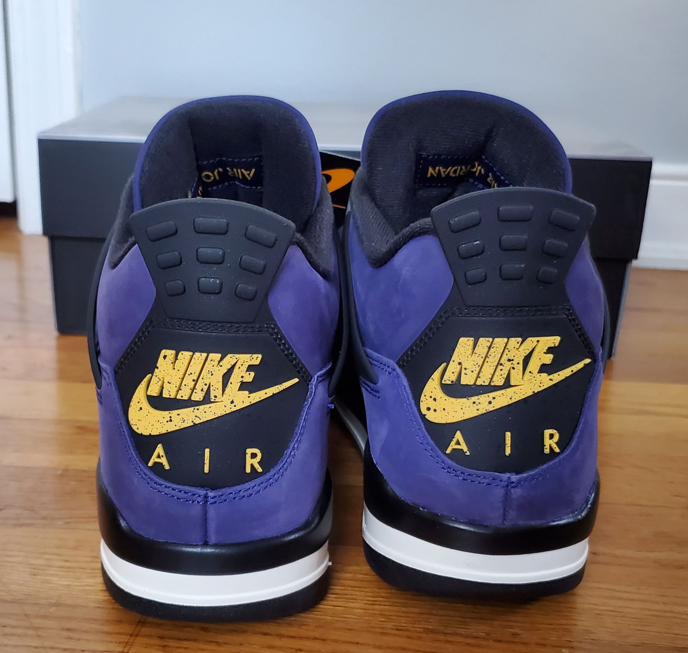 Jordan Brand Nike Air Jordan 4 Retro 'Lakers' Size US 12.5 / EU 45-46 - 7 Thumbnail