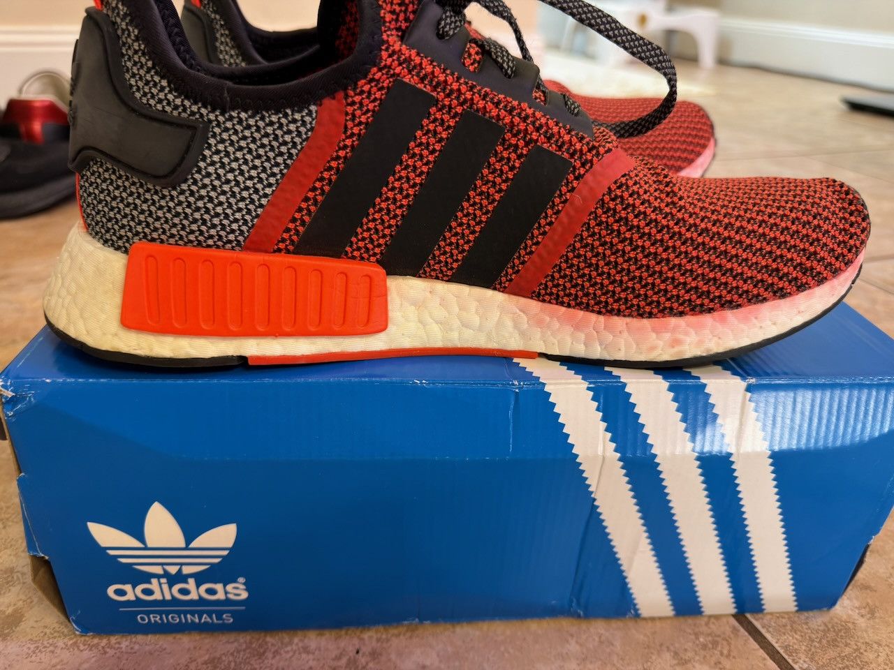 Adidas adidas NMD R1 Lush Red S79158 Size US 11 / EU 44 - 11 Thumbnail