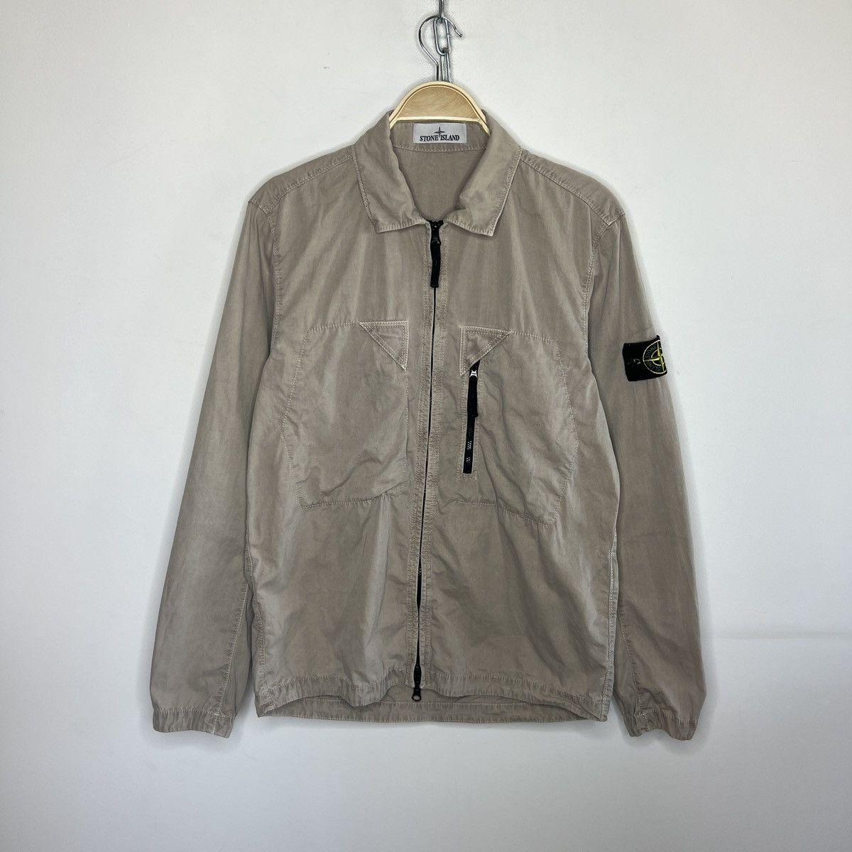 Stone Island Stone Island Jacket Overshirt Beige Brown Gorpcore Classic Size US M / EU 48-50 / 2 - 1 Thumbnail