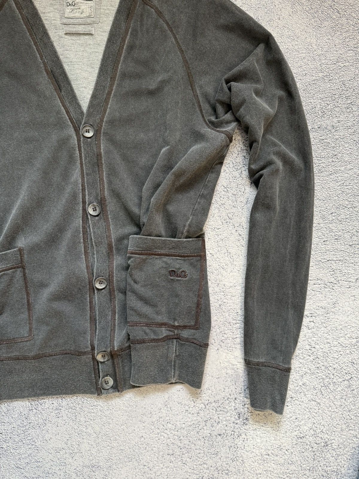 Dolce & Gabbana Dolce & Gabbana D&G Cotton Cardigan Men 50 Logo Pocket Italy Size US M / EU 48-50 / 2 - 5 Thumbnail