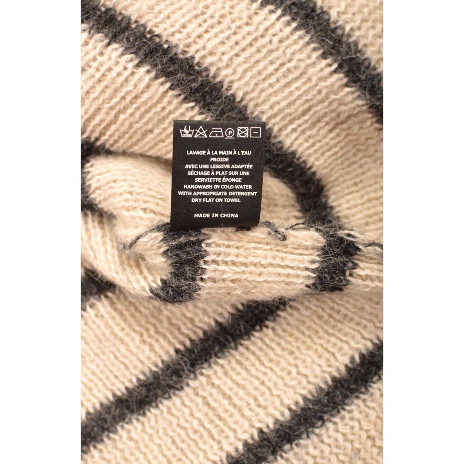 Isabel Marant Isabel Marant Etoile Ws Ivory Stripe Puff Sleeve Alpaca Blend Cozy Sweater Sz 38 Size XS / US 0-2 / IT 36-38 - 6 Thumbnail