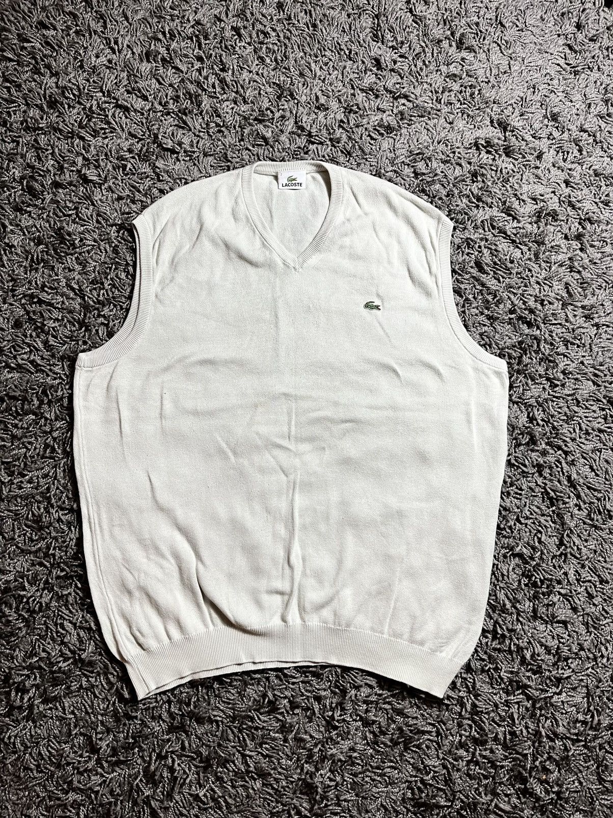 Lacoste × Vintage LACOSTE VINTAGE 00s COTTON VEST Size US L / EU 52-54 / 3 - 1 Thumbnail