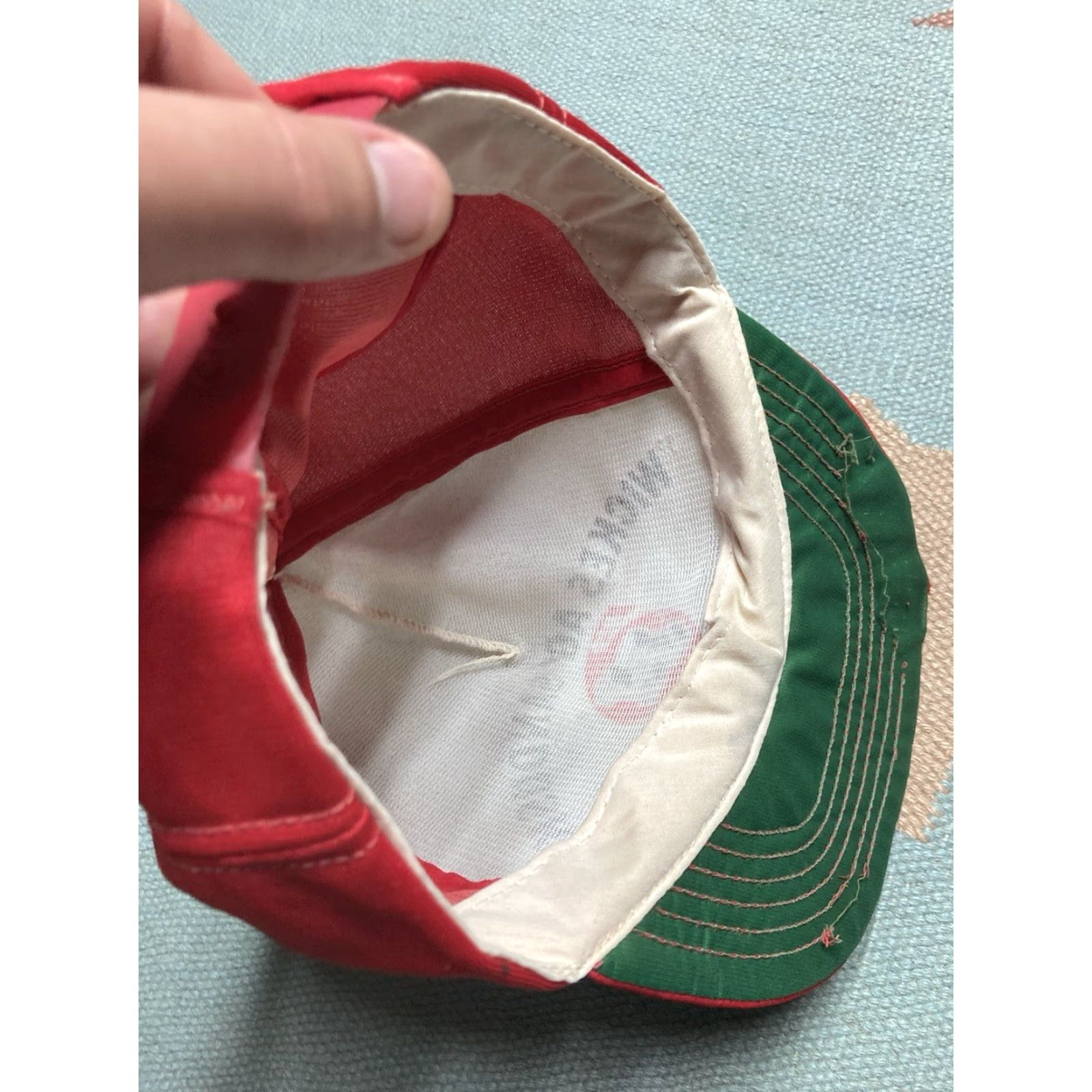 Vintage VINTAGE A&G Snapback Hat Cap Red Adjustable Men Distressed Sandusky Michigan H feed farm Wickes OG Big H Size ONE SIZE - 6 Thumbnail