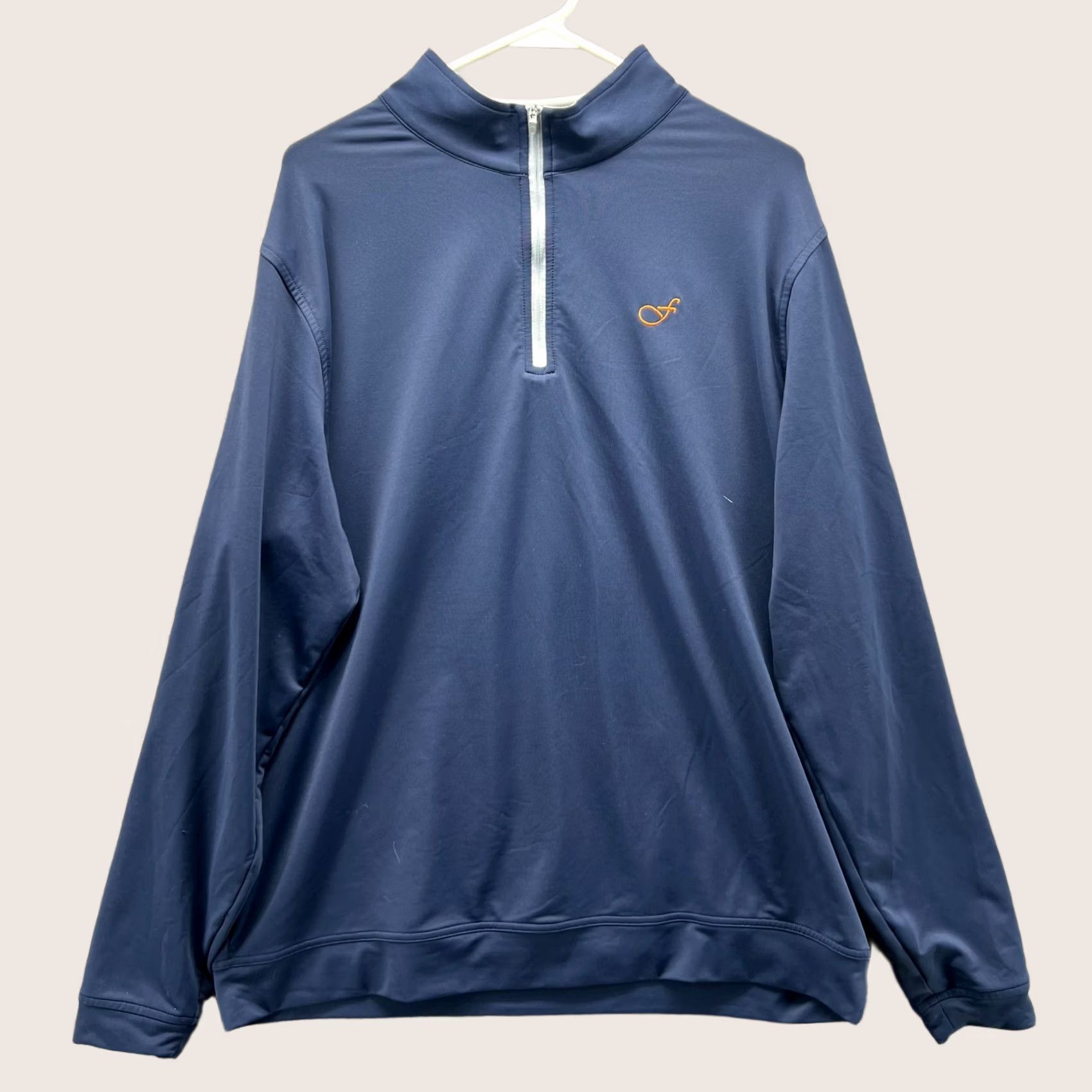 Peter Millar Peter Millar Pullover Sweatshirt Knit Mens XL Blue Zip Mock Neck Golf Logo Preppy All Seasons Shirt Size US XL / EU 56 / 4 - 1 Thumbnail