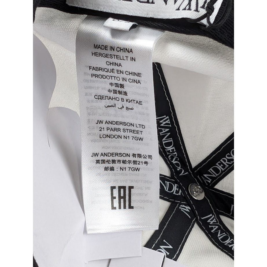 JW Anderson o1rshd1 Size: OS Baseball Cap in White Size ONE SIZE - 15 Thumbnail