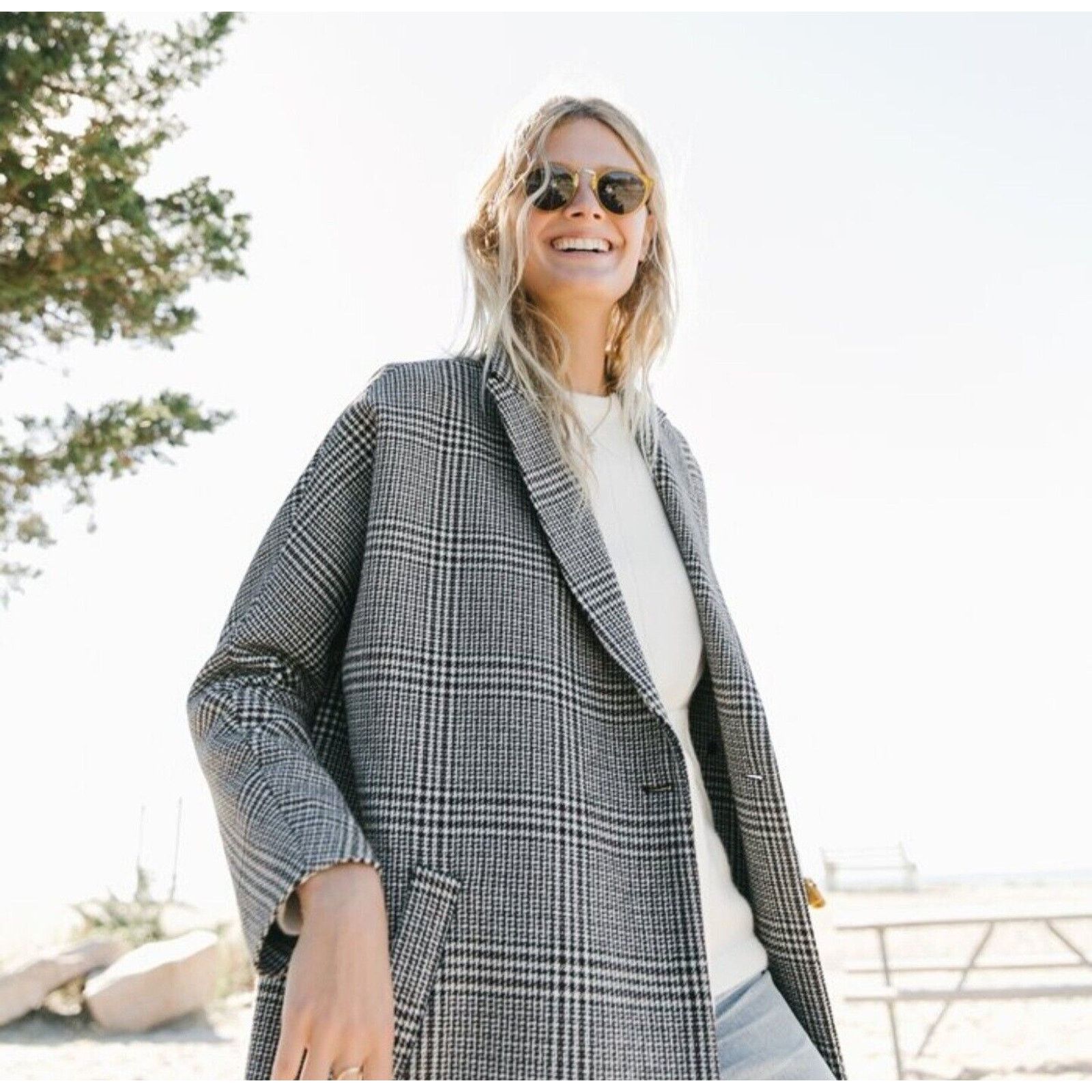 Madewell Madewell Oversized Houndstooth Coat Womens $328 Size S / US 4 / IT 40 - 4 Thumbnail